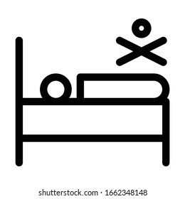 dead body icon medical vector