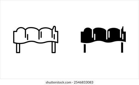 Ícone de corpo morto definido. Ícone de taxa de morte. símbolo de necrotério. ilustração vetorial no fundo branco