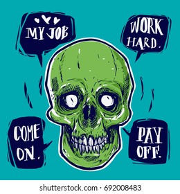 Dead businessman speech work hard pay off.