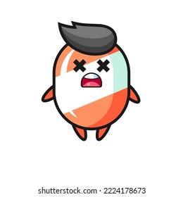 the dead candy mascot character , cute style design for t shirt, sticker, logo element