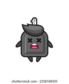 the dead car key mascot character , cute style design for t shirt, sticker, logo element
