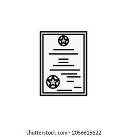 dead card line illustration colored icon. Signs and symbols can be used for web, logo, mobile app, UI, UX