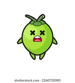 the dead coconut mascot character