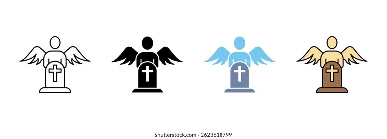 dead concept line icon. Simple element illustration. dead outline symbol design.