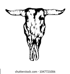 Dead Cow Skull Stock Vector (royalty Free) 1047721006 