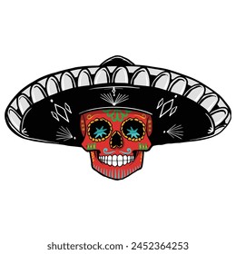 Dead day party, sugar skull or halloween holiday. Traditional mexican music festival, fun bright dance vector characters. Halloween Dia De Los Muertos Celebration.