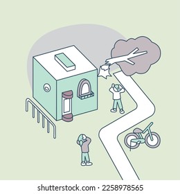 dead end road. everyday troubles
