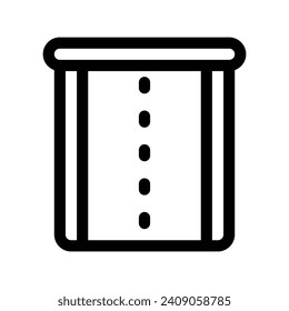 Symbol für eine Straßenbahntrasse - Einzelsymbol, Vektorgrafik
