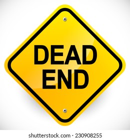 "Dead end" road sign