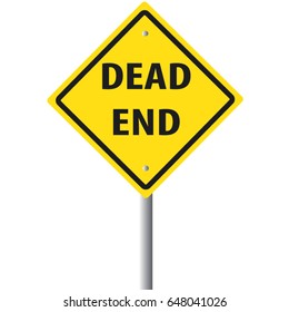 Dead end road sign. svg