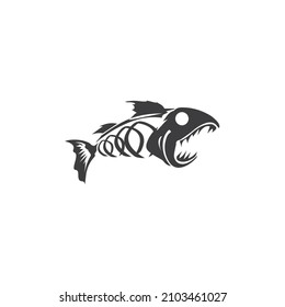 Dead Fish Logo Vector Template For Your Business With Editable 