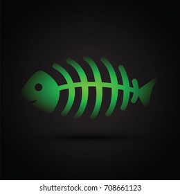 dead fish silhouette