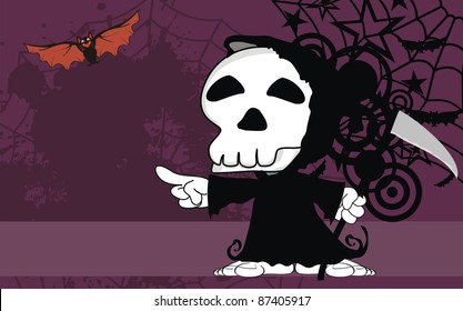 dead funny cartoon background in vector format