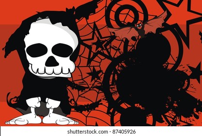 dead funny cartoon background in vector format