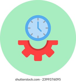 Dead Glyph Vector Icon Flat Circle Style