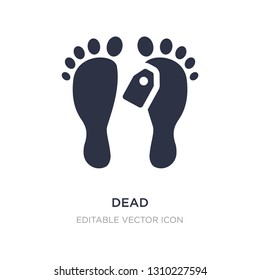 dead icon on white background. Simple element illustration from Medical concept. dead icon symbol design.