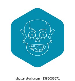 Dead icon. Outline illustration of dead vector icon for web