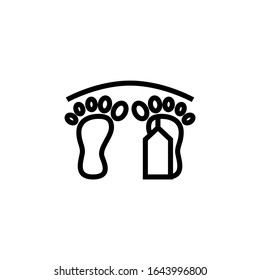 Dead icon vector in linear, outline style isolated on white background