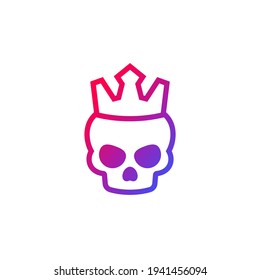 Dead king logo with skull