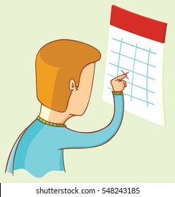 dead line on Calendar