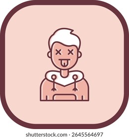 Dead Line vector Icon Design