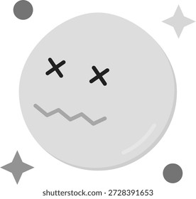 Dead Line vector Icon Design