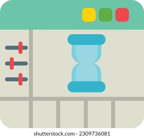 Dead Line Vector Icon Flat Style