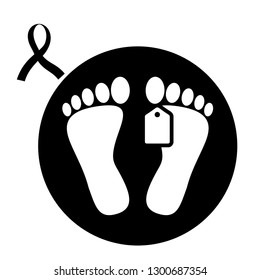 dead man foot icon