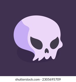 dead man skull cartoon halloween night horror