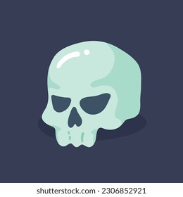 dead man skull cartoon halloween night horror