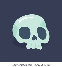 dead man skull cartoon halloween night horror