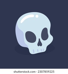 dead man skull cartoon halloween night horror