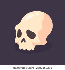 dead man skull cartoon halloween night horror