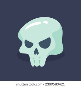 dead man skull cartoon halloween night horror