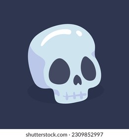 dead man skull cartoon halloween night horror