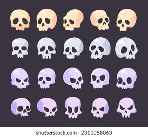 dead man skull cartoon halloween night horror