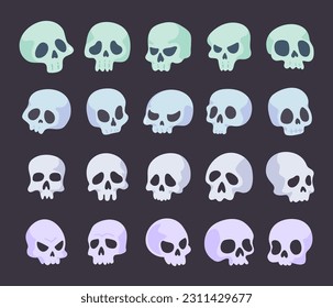 dead man skull cartoon halloween night horror