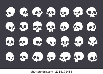 dead man skull cartoon halloween night horror