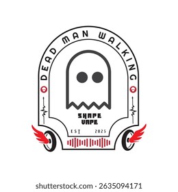 dead man walking vector illustration art work 