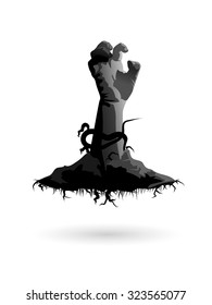 Dead Man's arms from the ground 