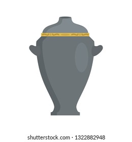 Dead Man's Urn color vector icon. Flat deesign