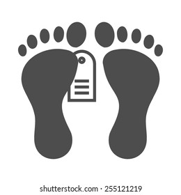 Dead person vector image to be used in web applications, mobile applications and print media
