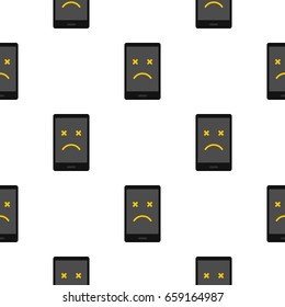 Dead phone pattern seamless for any design vector illustration