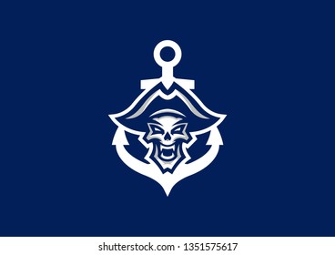 "Dead Pirate" mascot logo. 