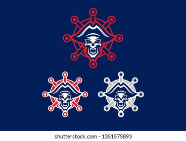 "Dead Pirate" mascot logo. 