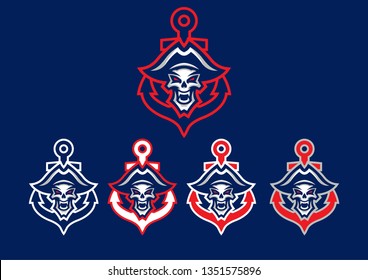 "Dead Pirate" mascot logo. 