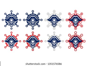 "Dead Pirate" mascot logo. 