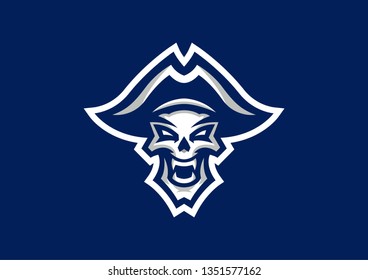 "Dead Pirate" mascot logo. 