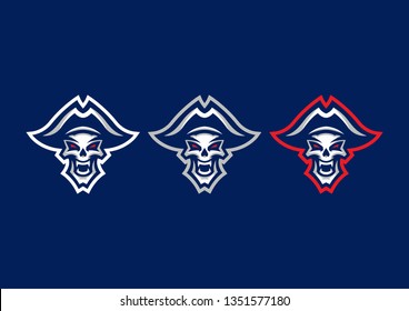 "Dead Pirate" mascot logo. 