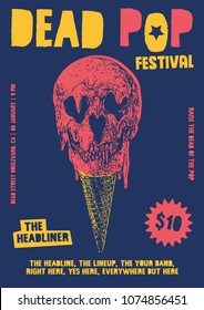 Plantilla de póster del Festival Pop Muerto